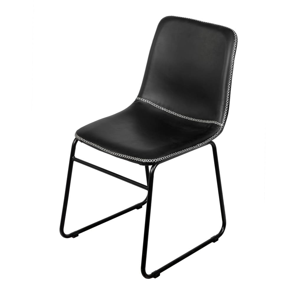 Cadeira de Jantar Modelo Verner - Assento em Espuma Revestido em PU 84x56x56cm
