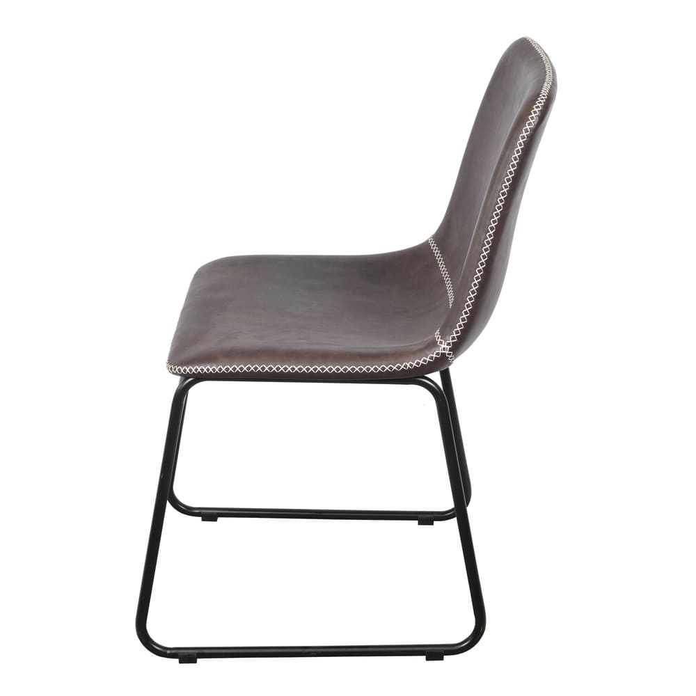 Cadeira de Jantar Modelo Verner - Assento em Espuma Revestido em PU 84x56x56cm