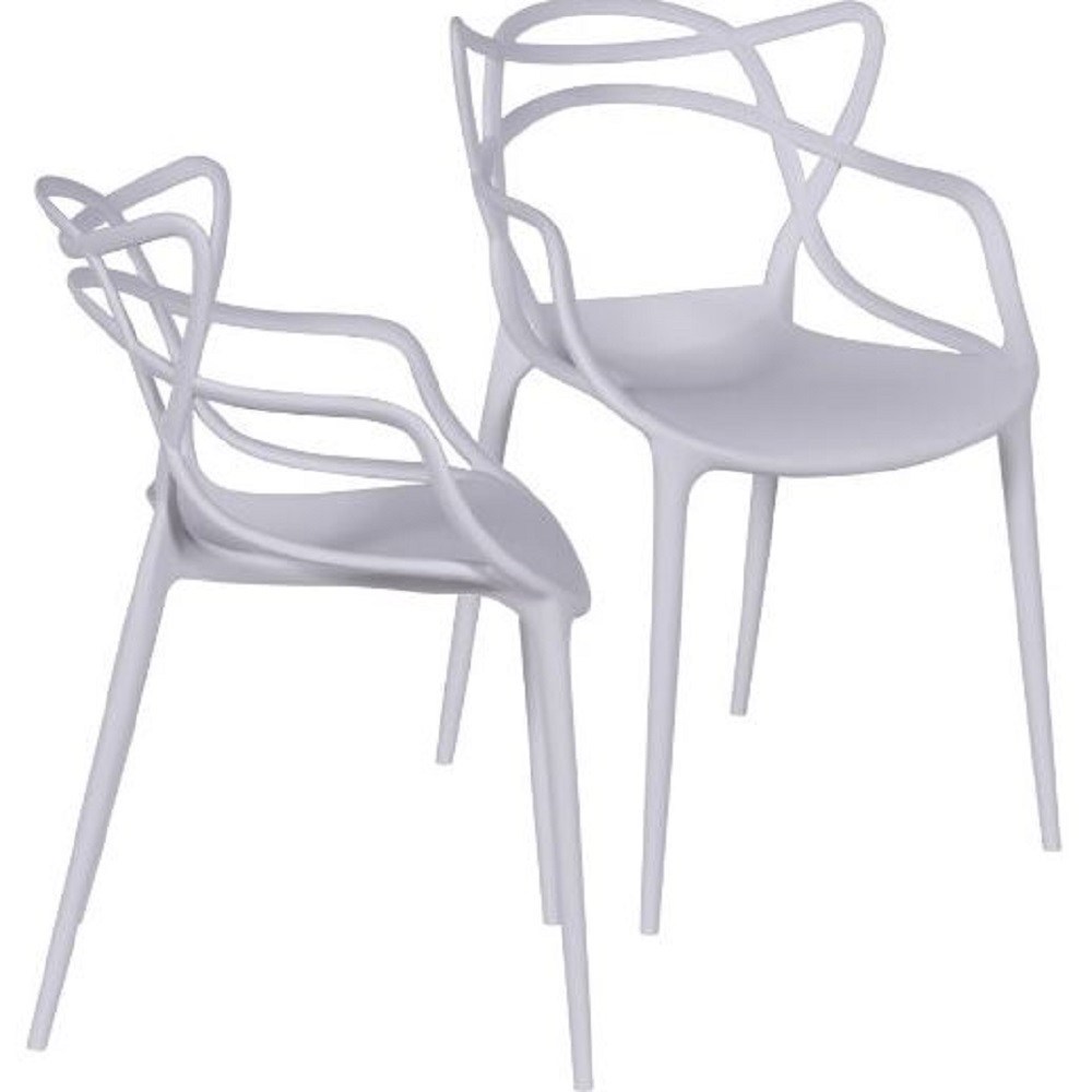 Conjunto 2 Cadeiras Sala Mesa De Jantar Solna Pintura Branca