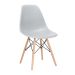 Conjunto Mesa Eames Eiffel DSW Redonda Imbuia 120cm + 4 Cadeiras Eames DSW - Cinza
