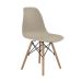 Conjunto Mesa Eames Eiffel DSW Redonda Imbuia 90cm + 4 Cadeiras Eames DSW - Fendi