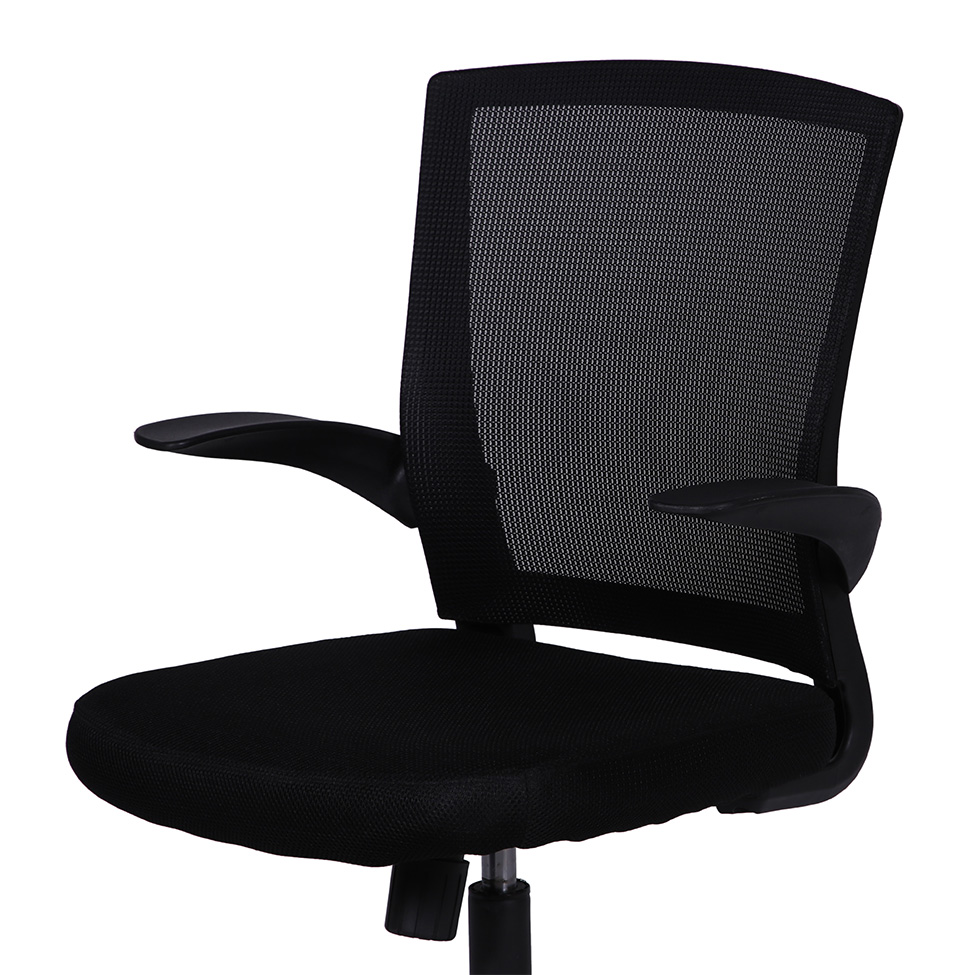 Conjunto com 2 Cadeiras de Escritório Interlocutor Giratória Milão Preto