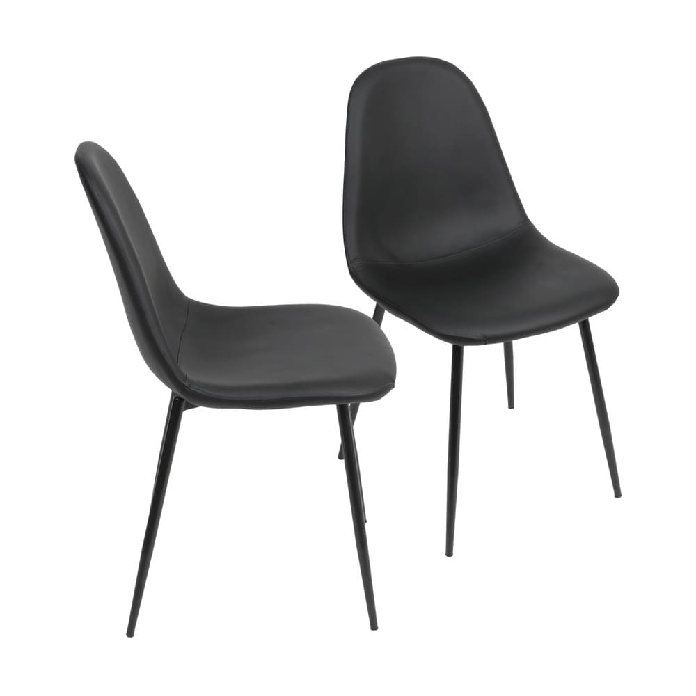 KIT 2 CADEIRAS 1111 PRETA BASE PRETA