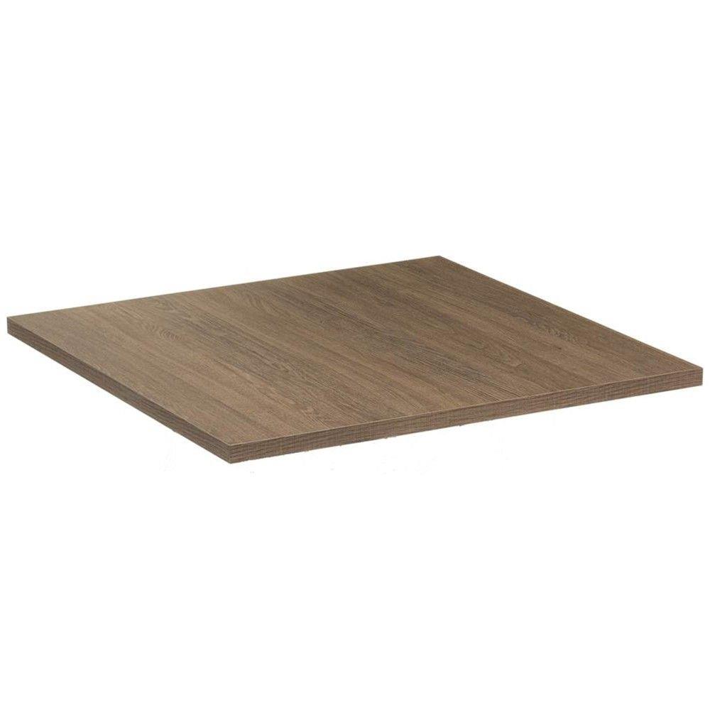 Tampo  De Mesa Quadrado Sala De Jantar 70Cm Madeira Imbuia