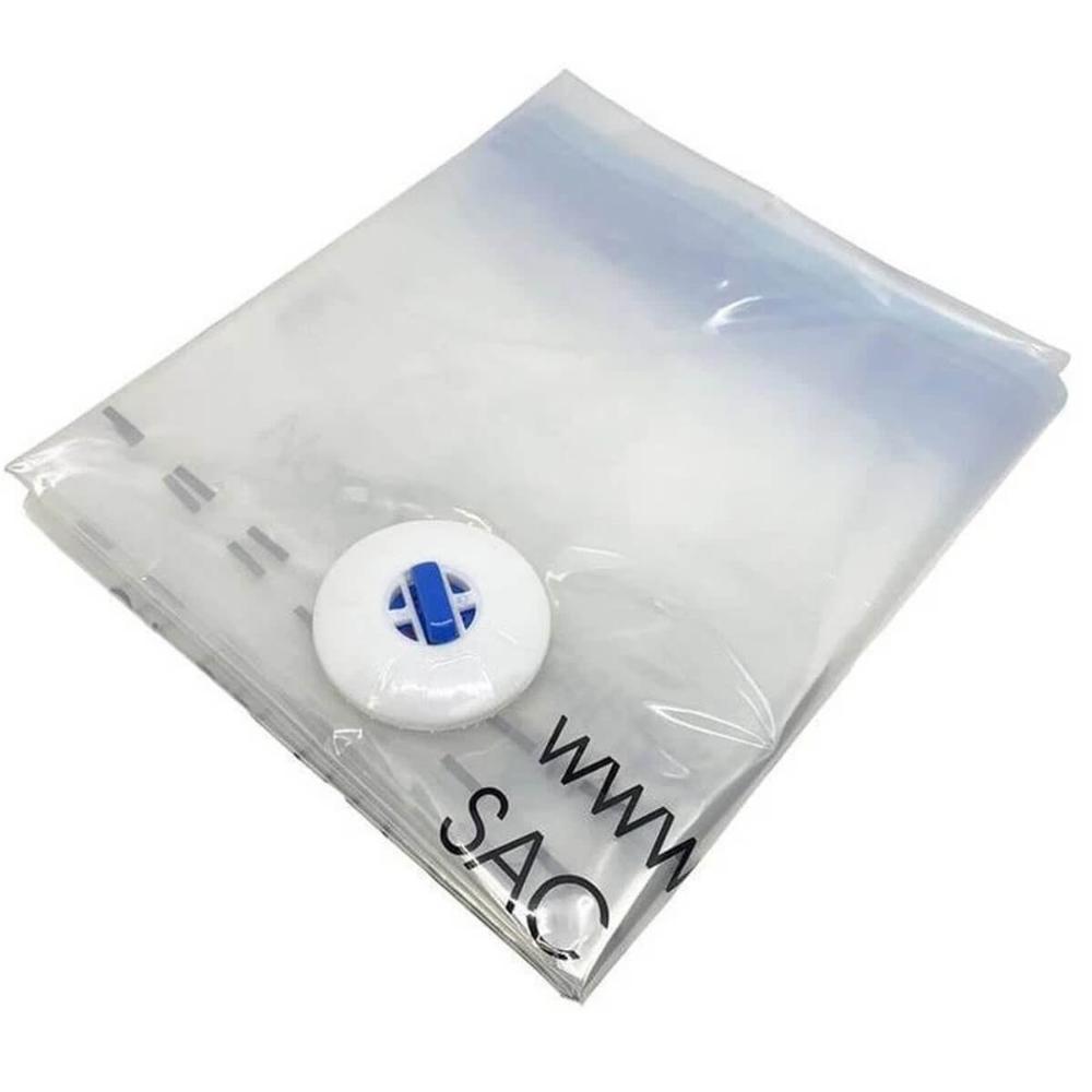 1 Saco a Vácuo para Roupas Vac Bag Grande 55x90cm Ordene Impermeável