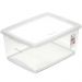 12 Caixas Organizadoras com Tampa 15L Plástica Retangular My Closet Ordene Multiuso