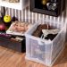 2 Caixas Organizadoras Plástica Altas 30L Ordene Organize Brinquedos Closet Incolor