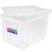 6 Caixas Organizadoras Plásticas Média Alta 30L Ordene Transparentes Radical Color