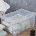 6 Caixas Organizadoras Plásticas Média Alta 30L Ordene Transparentes Radical Color