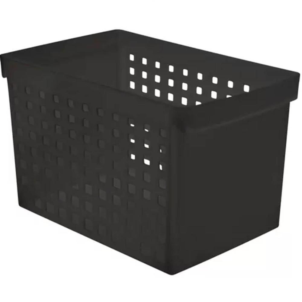 6 Caixas Organizadoras para Escritório 42x27cm Arquivo Morto Pastas Suspensas com Furação