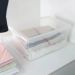 Caixa Organizadora de Plástico 60L com Tampa My Closet Ordene Transparente Retangular Gigante