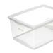 Caixa Organizadora de Plástico 60L com Tampa My Closet Ordene Transparente Retangular Gigante