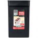 Kit 10 Arquivos Plásticos 42x27cm Estreito Furação Ordene Etiqueta Identificadora Preto