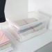 Kit 12 Caixas Organizadoras Plástica 60L Empilháveis com Tampa My Closet Ordene Multiuso Transparente