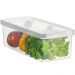 Kit 2 Caixas Organizadoras de Geladeira Legumes Verduras Fru
