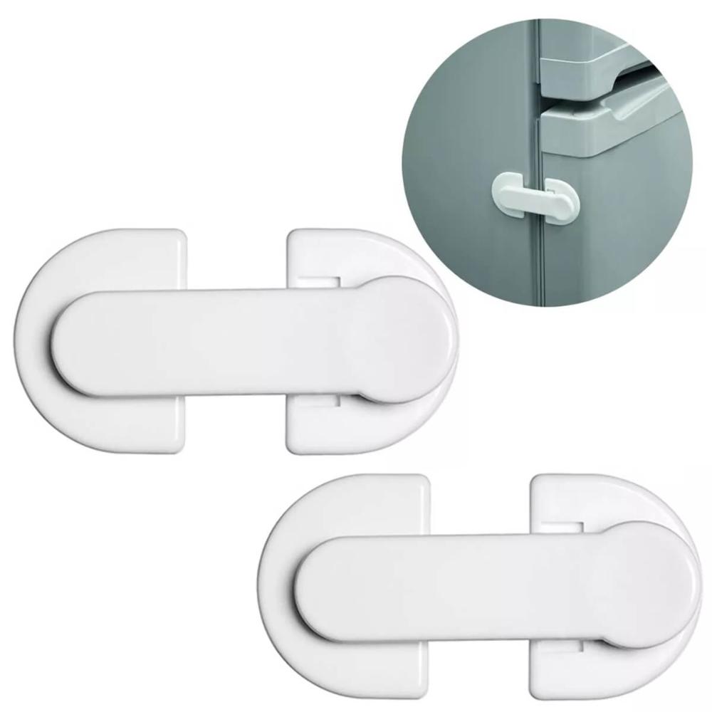 Kit 2 Trava Porta de Geladeira Adesiva Bebê Ordene Freezer S
