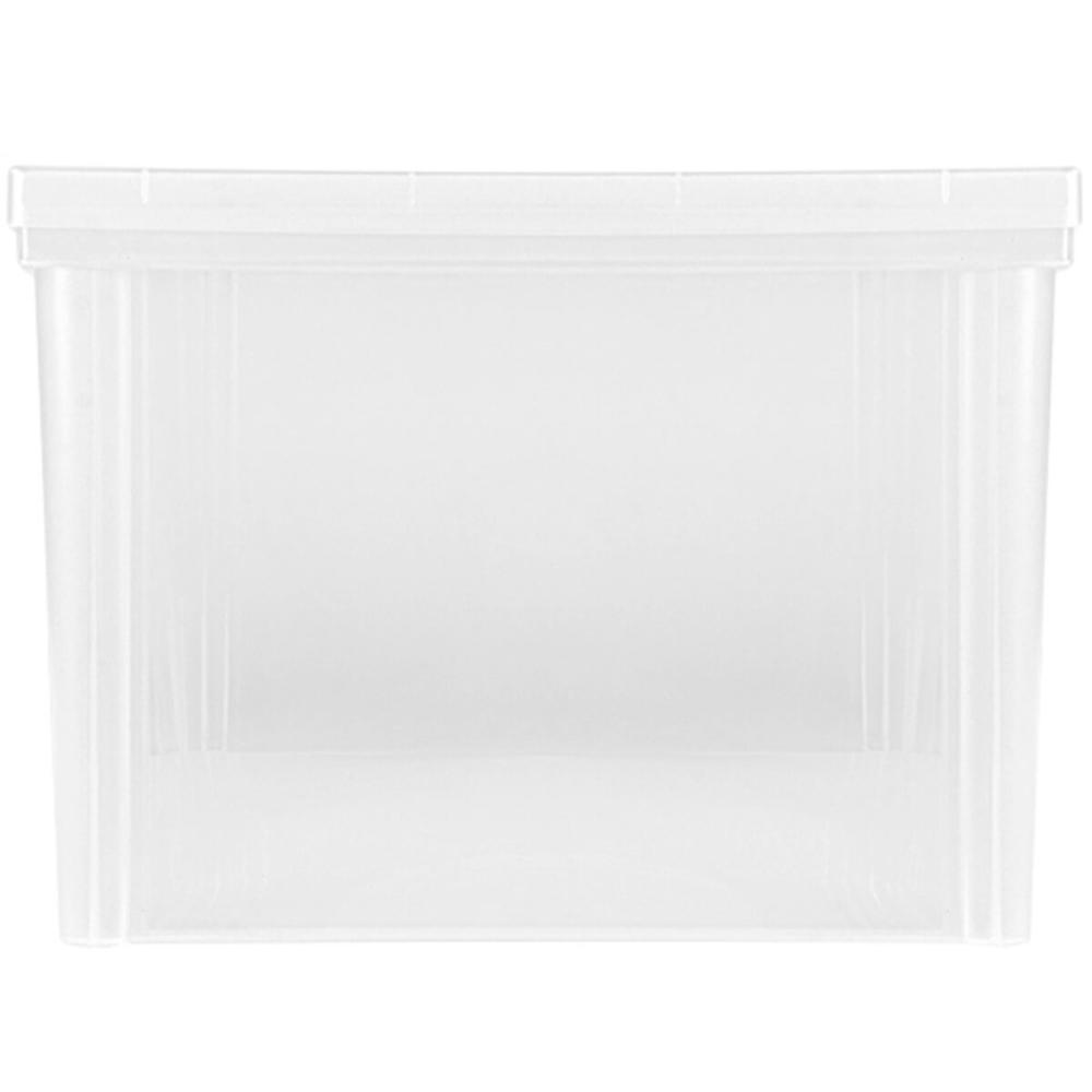 Kit 3 Caixas Máxi Organizadoras 65L Tampa com Trava Radical Incolor Multiuso