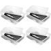 Kit 4 Caixas para Botas Cano Longo Ordene Organizadoras Transparentes com Tampas Ventiláveis