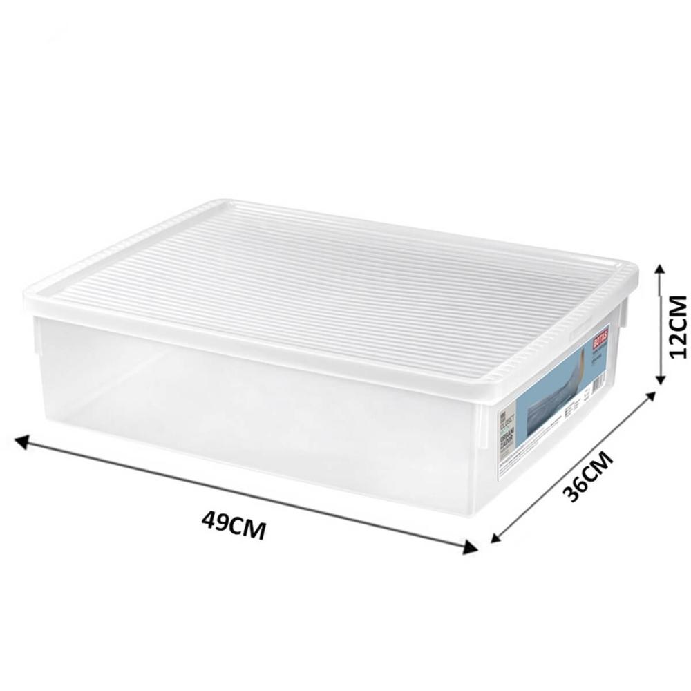 Kit 4 Caixas para Botas Cano Longo Ordene Organizadoras Transparentes com Tampas Ventiláveis