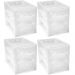 Kit 4 Organizador Médio 3 Gaveteiros Porta Medicamentos Bancada Incolor