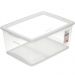 Organizador Plástico com Tampa Click 30L Caixa Organizadora