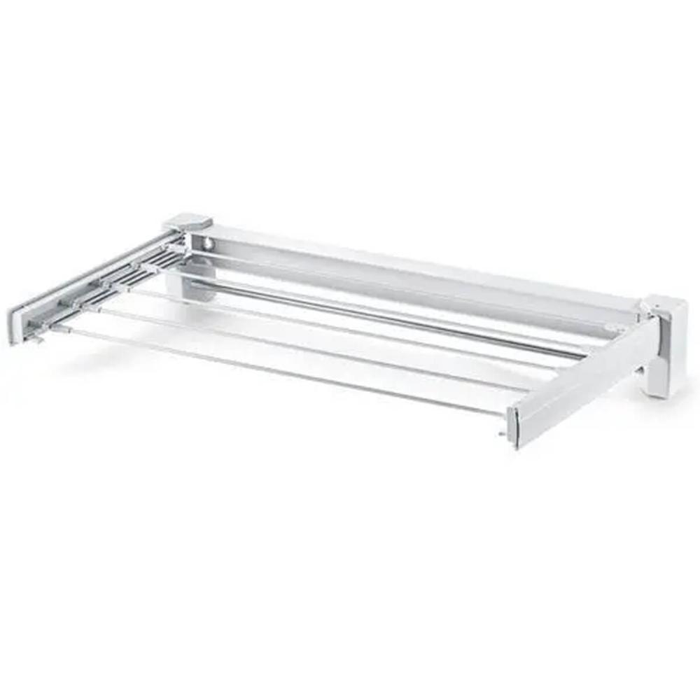 Varal de Roupas Retrátil 70cm Ordene Inox de Parede Estended