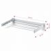 Varal de Roupas Retrátil 70cm Ordene Inox de Parede Estended