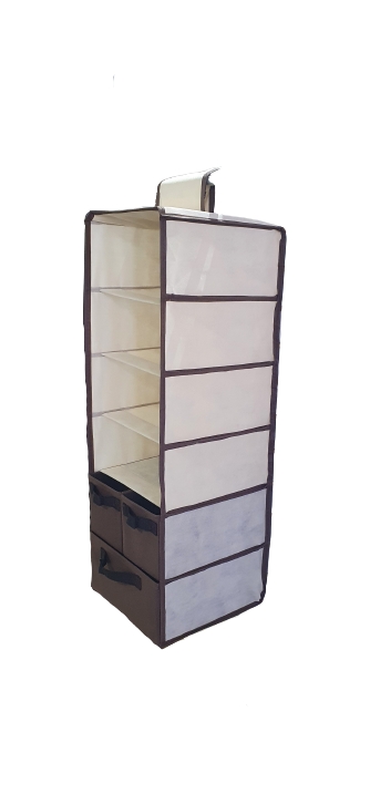 Cabideiro Com Gaveta Divisórias Organização de Closet KIT 2