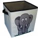 Caixa Organizador De Brinquedo Infantil Colorida  Estampada - Elefantinho