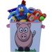Caixa Organizador De Brinquedo Infantil Colorida  Estampada  Porquinho