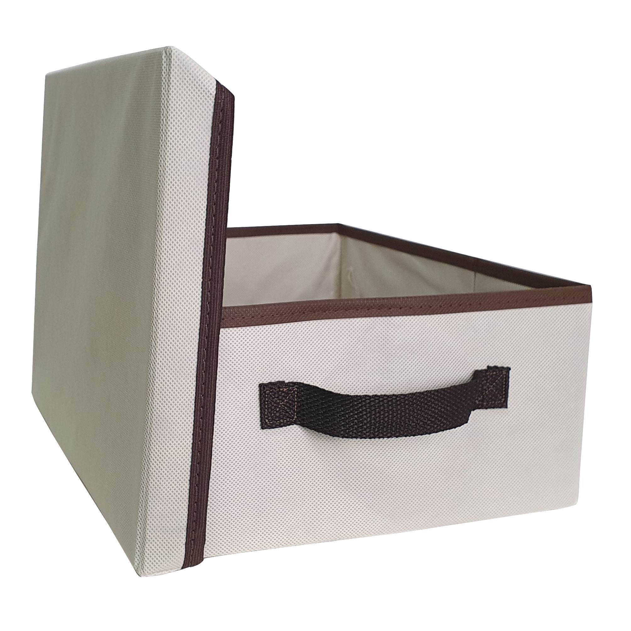 Caixa Organizadora Com Tampa 28x15x28 Puxador Alça KIT 2