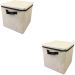 Caixa Organizadora Com Tampa 28x30x28cm Com Alça KIT 2