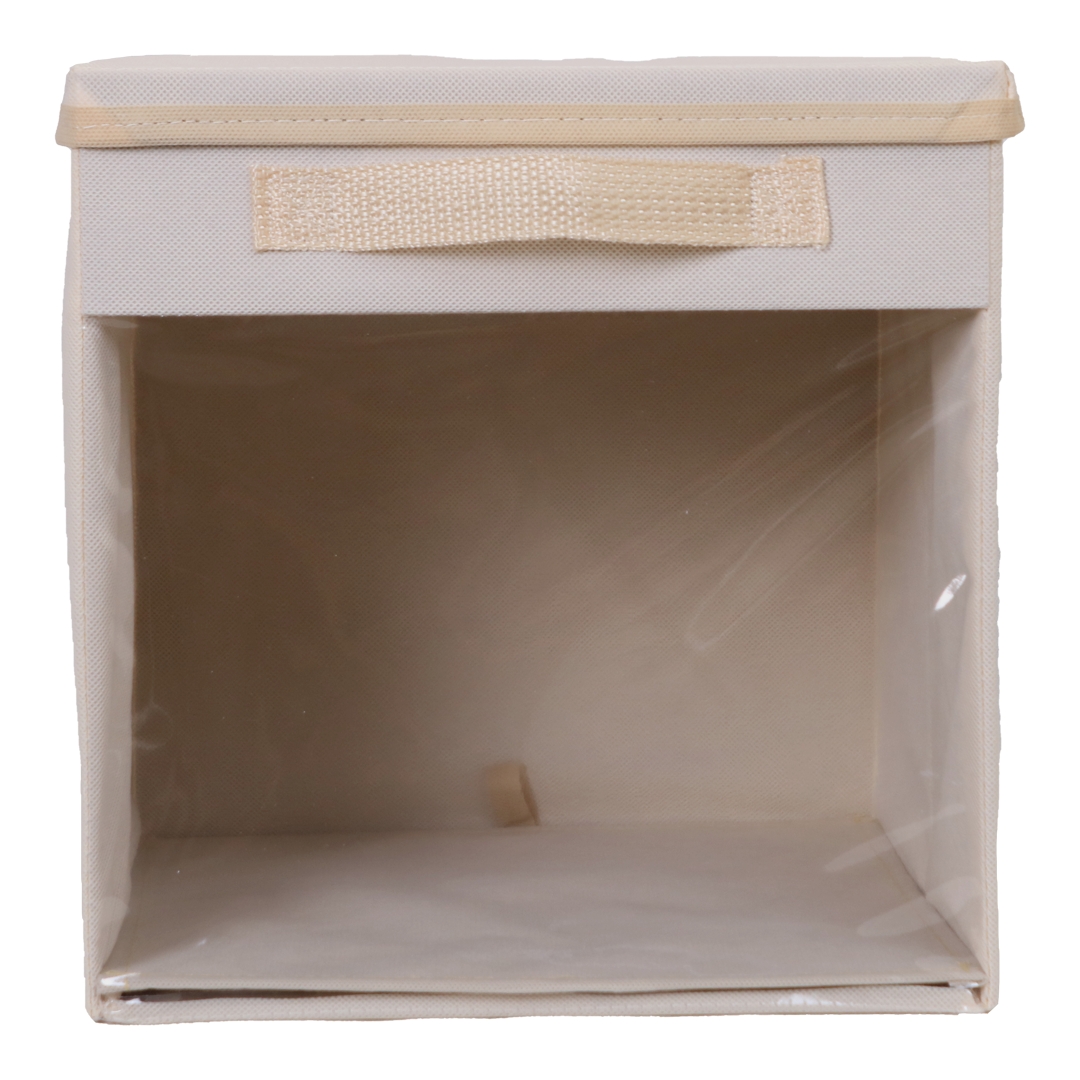 Caixa Organizadora De Brinquedo Com Tampa Fixa E Visor KIT 2