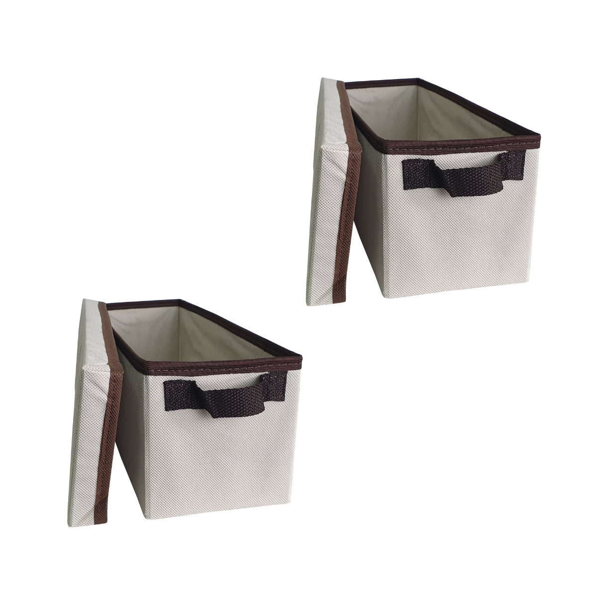 Caixa Organizadora Em Tecido De 14x15x38cm C/ Tampa KIT 2