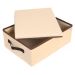 Caixa Organizadora Média 28x15x38 - C/ Alça e Tampa KIT 2