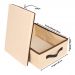 Caixa Organizadora Média 28x15x38 - C/ Alça e Tampa KIT 2