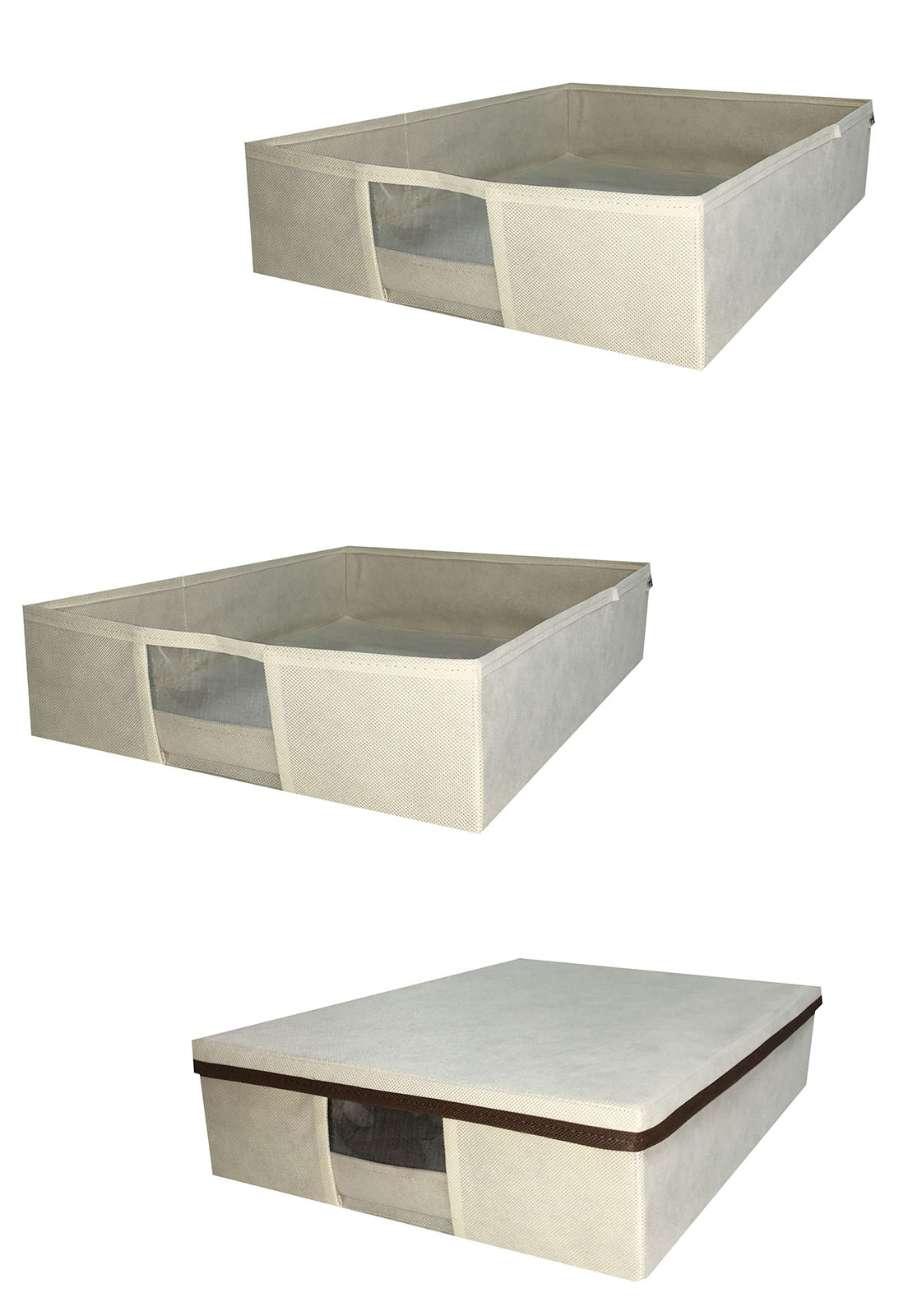 Caixa Organizadora para Sapato e Botas com Visor Transparente Kit com 3