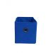 Caixa colorida Organizadora para brinquedos e closet 14x15x28 com ilhós azul