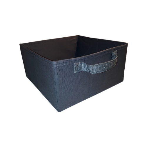 Caixa colorida Organizadora para brinquedos e closet 28x15x28 com alça Cinza