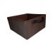 Caixa colorida Organizadora para brinquedos e closet 28x15x28 com alça Marrom