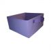 Caixa colorida Organizadora para brinquedos e closet 28x15x28 com alça lilas