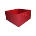 Caixa colorida Organizadora para brinquedos e closet 28x15x28 com alça vermelho