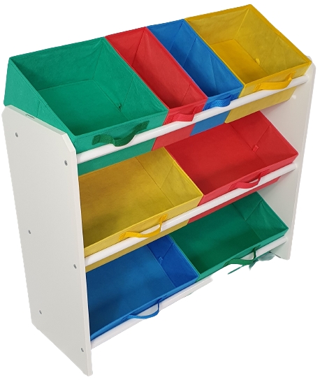 Organizador Infantil  Porta Brinquedos Colorido - Montessoriano - Organibox