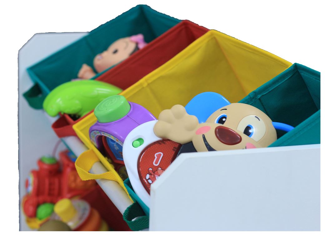 Organizador Infantil  Porta Brinquedos Colorido - Montessoriano - Organibox