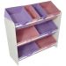 Organizador Infantil Porta Brinquedos  - Rosa e Lilás - Montessoriano - Organibox