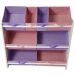 Organizador Infantil Porta Brinquedos  - Rosa e Lilás - Montessoriano - Organibox