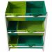 Organizador Infantil Porta Brinquedos - Montessoriano -  Médio Verde Bandeira e Verde Limão - Organibox