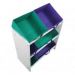Organizador Infantil Porta Brinquedos - Montessoriano -  Médio Violeta e Verde Bandeira - Organibox