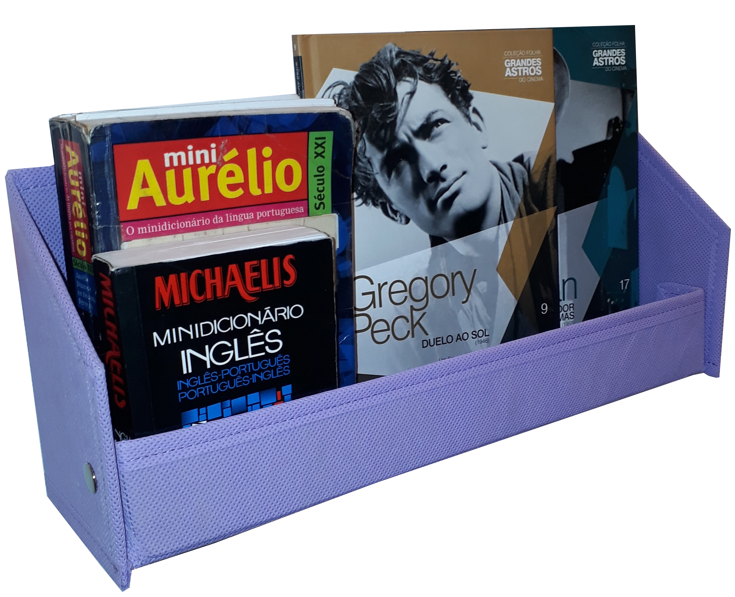 Prateleira/Revisteiro Em TNT De 40X15X10 - Organibox - Lilás
