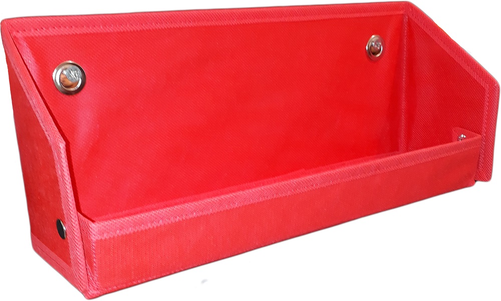 Prateleira/Revisteiro Em TNT De 40X15X10 - Organibox - Vermelho
